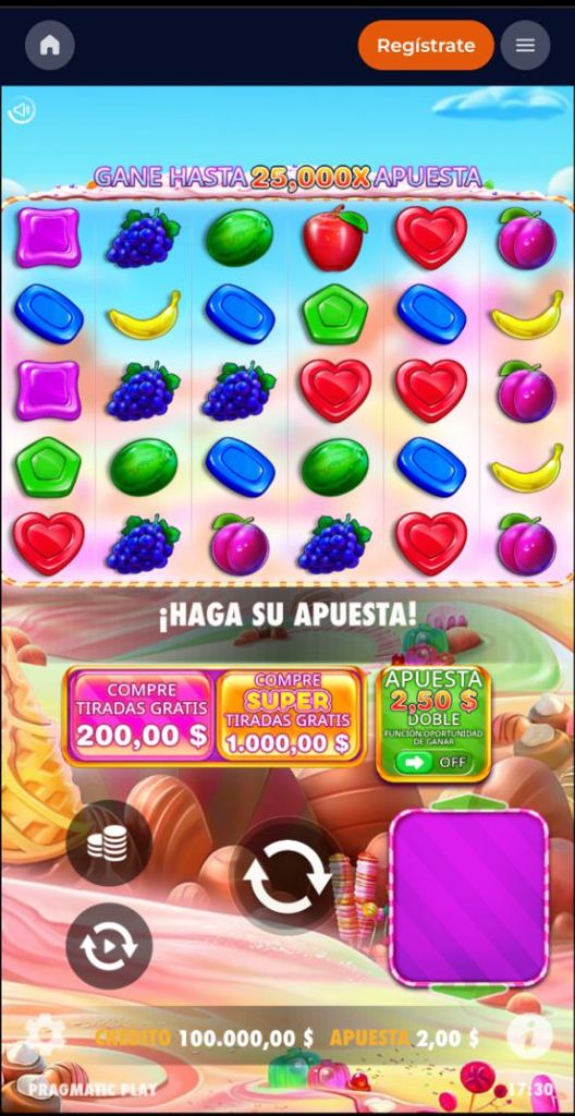 Versión Móvil sweet bonanza